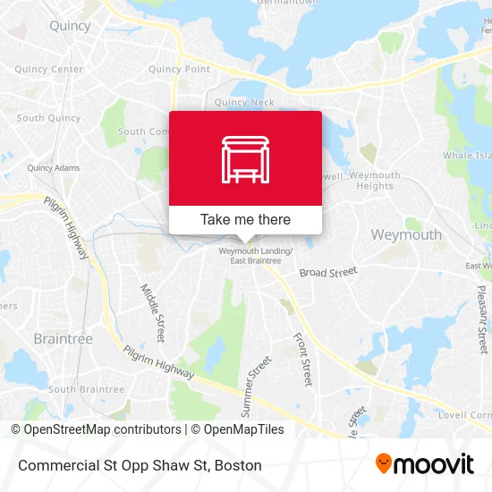 Commercial St Opp Shaw St map