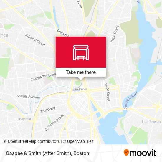 Gaspee & Smith (After Smith) map