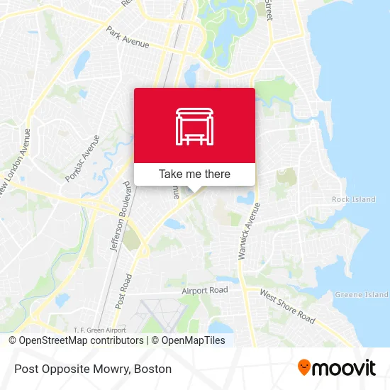 Post Opposite Mowry map