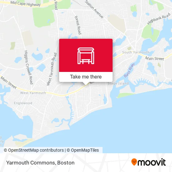 Mapa de Yarmouth Commons