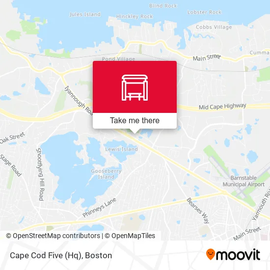 Cape Cod Five (Hq) map