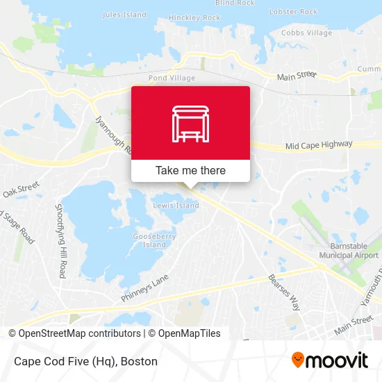 Cape Cod Five (Hq) map