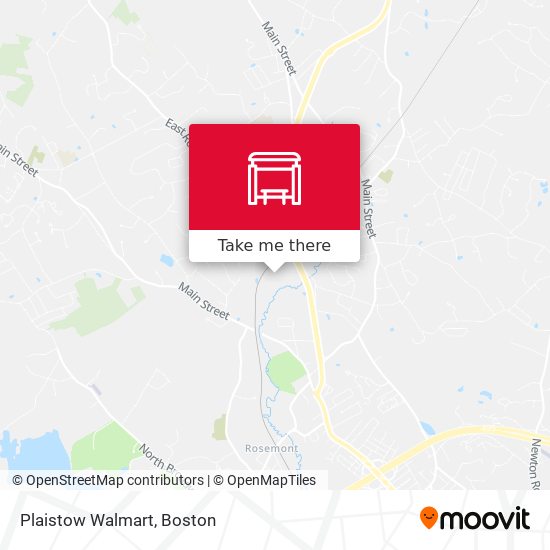 Plaistow Walmart map