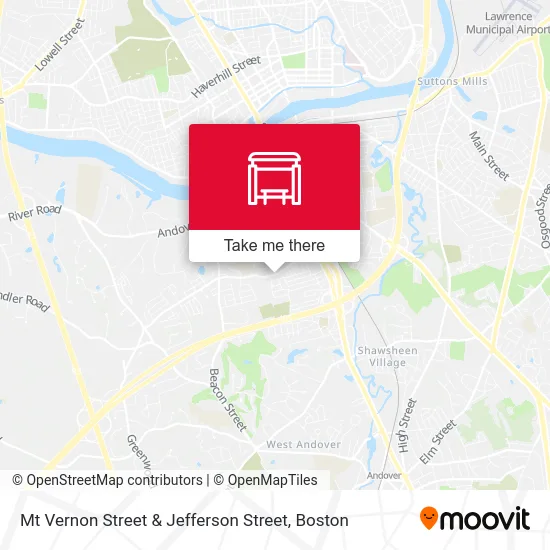 Mt Vernon Street & Jefferson Street map