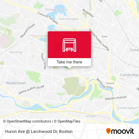 Mapa de Huron Ave @ Larchwood Dr
