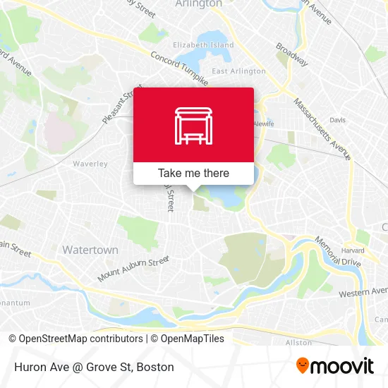 Mapa de Huron Ave @ Grove St