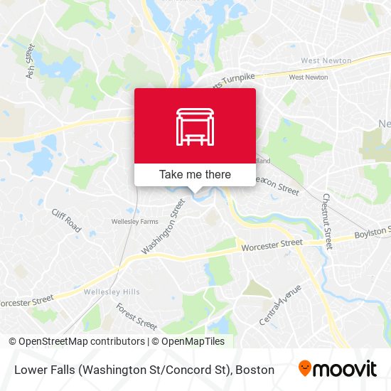 Lower Falls (Washington St / Concord St) map