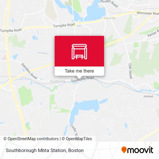 Mapa de Southborough Mbta Station