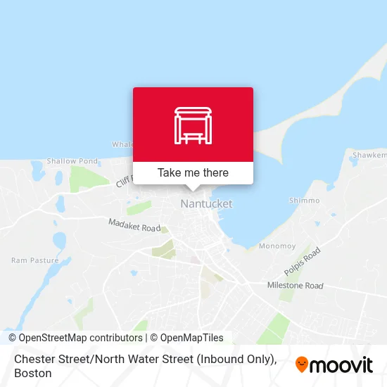 Chester Street / North Water Street (Inbound Only) map