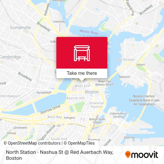 North Station - Nashua St @ Red Auerbach Way map