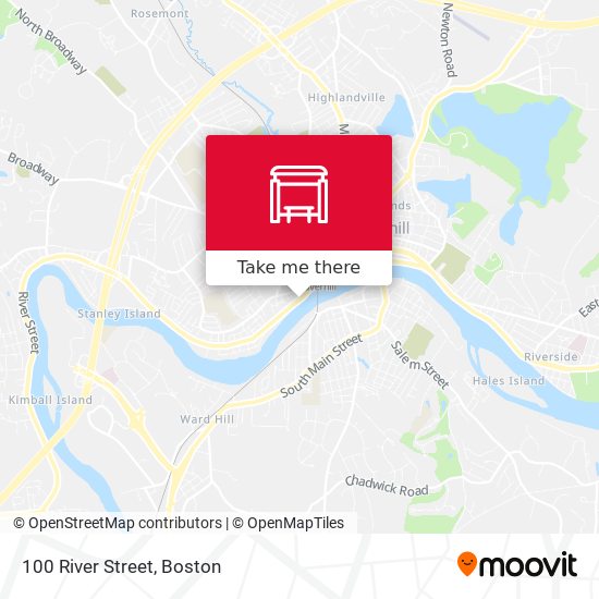 100 River Street map