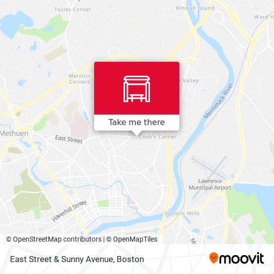 East Street & Sunny Avenue map