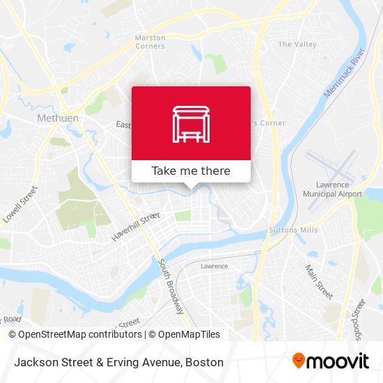 Jackson Street & Erving Avenue map