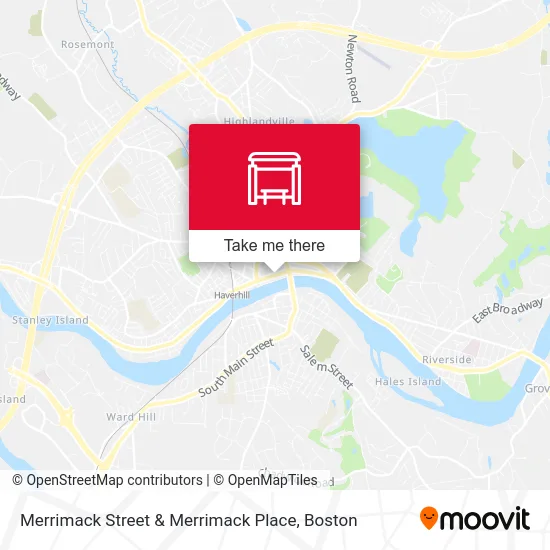 Merrimack Street & Merrimack Place map