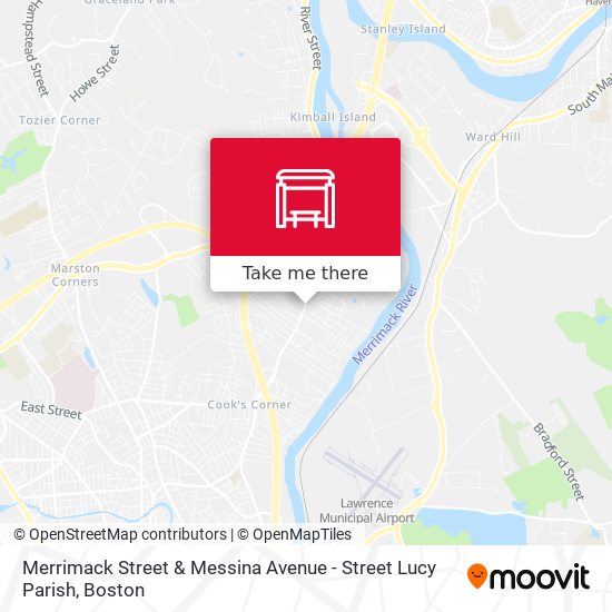 Merrimack Street & Messina Avenue - Street Lucy Parish map