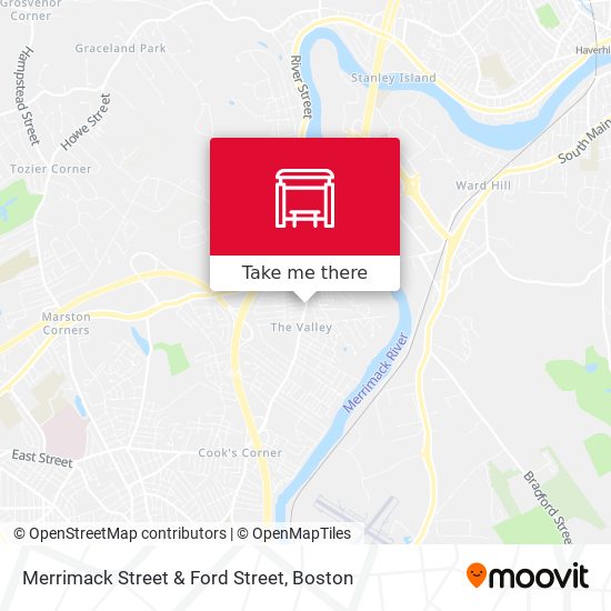 Merrimack Street & Ford Street map