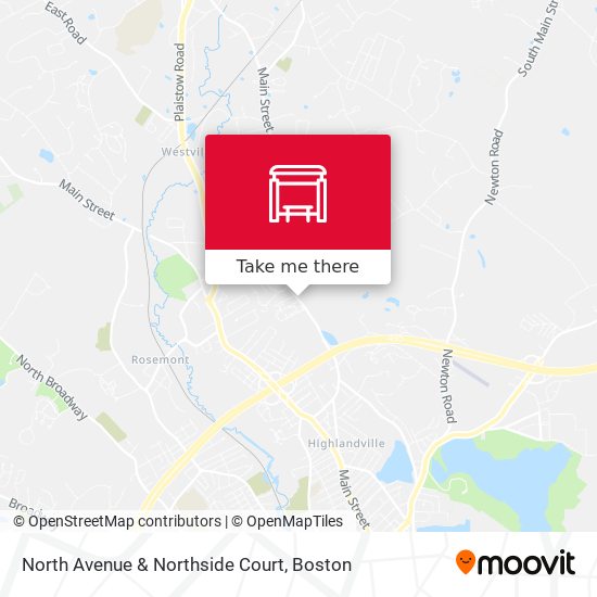 North Avenue & Northside Court map