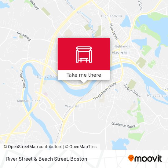 River Street & Beach Street map