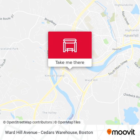 Mapa de Ward Hill Avenue - Cedars Warehouse