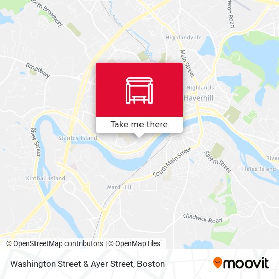 Washington Street & Ayer Street map