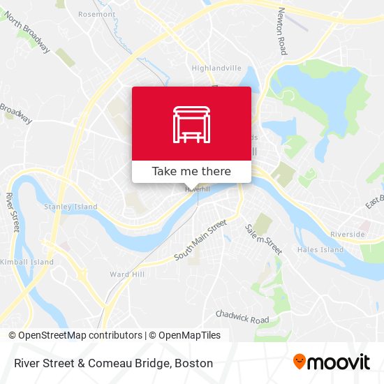 River Street & Comeau Bridge map