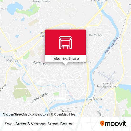 Swan Street & Vermont Street map