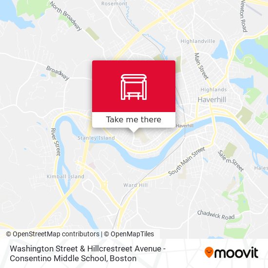 Mapa de Washington Street & Hillcrestreet Avenue - Consentino Middle School