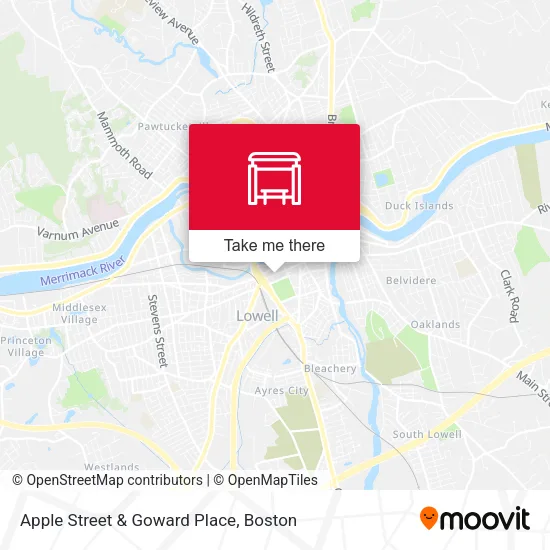 Mapa de Apple Street & Goward Place