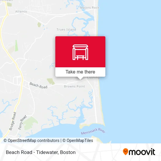 Beach Road - Tidewater map