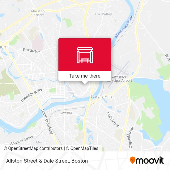 Allston Street & Dale Street map
