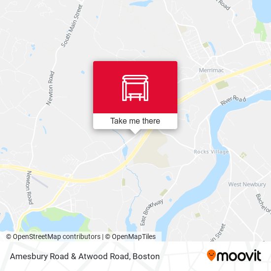 Amesbury Road & Atwood Road map