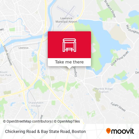 Mapa de Chickering Road & Bay State Road