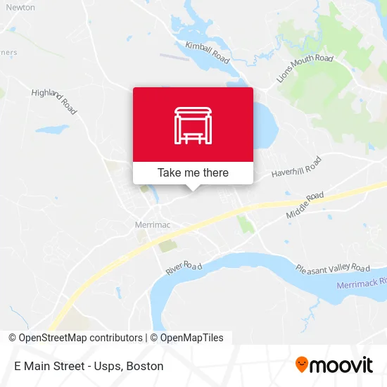 E Main Street - Usps map