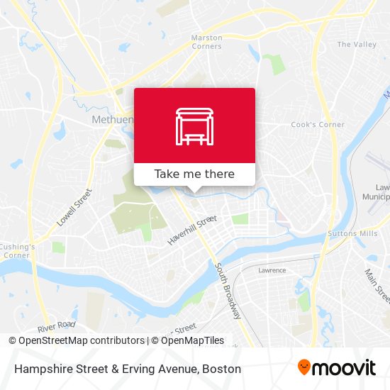Mapa de Hampshire Street & Erving Avenue