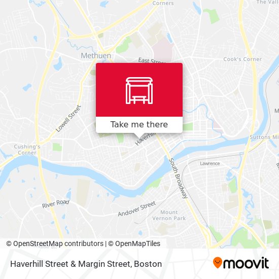 Haverhill Street & Margin Street map