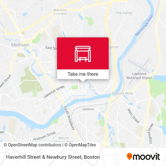 Haverhill Street & Newbury Street map
