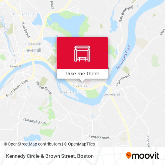 Kennedy Circle & Brown Street map