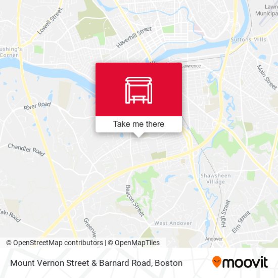 Mount Vernon Street & Barnard Road map