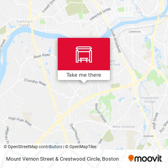 Mapa de Mount Vernon Street & Crestwood Circle