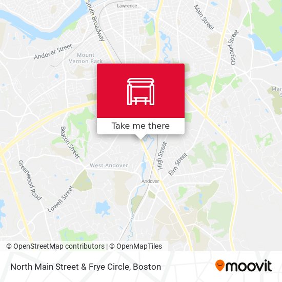 North Main Street & Frye Circle map