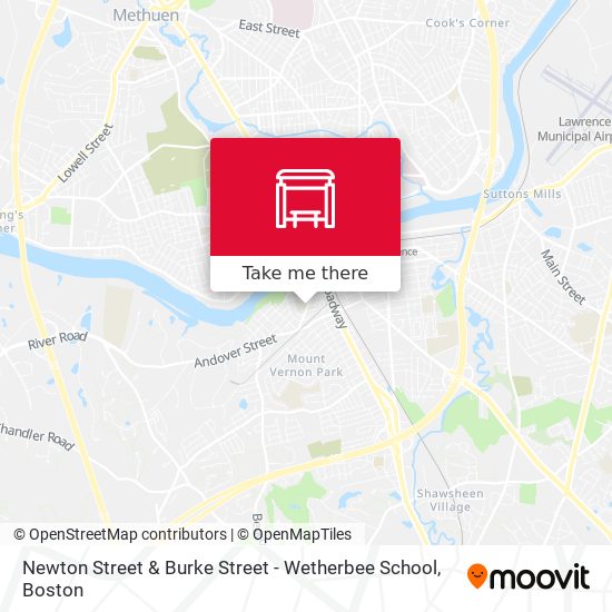 Mapa de Newton Street & Burke Street - Wetherbee School