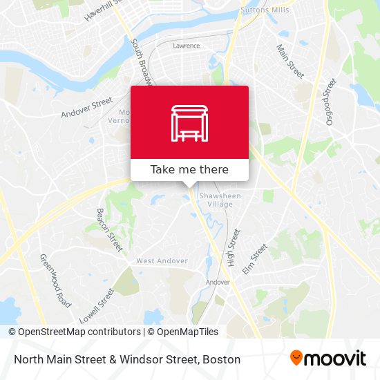 Mapa de North Main Street & Windsor Street