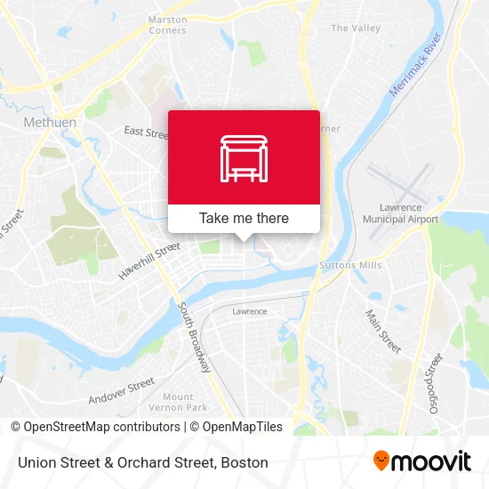 Union Street & Orchard Street map