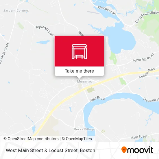 West Main Street & Locust Street map