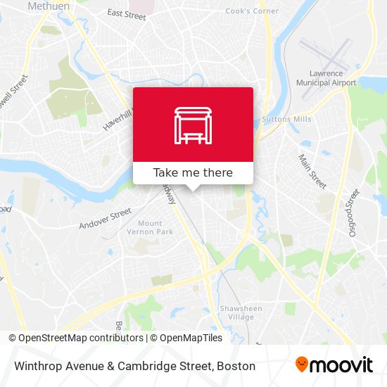 Winthrop Avenue & Cambridge Street map