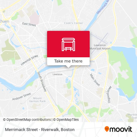 Merrimack Street - Riverwalk map