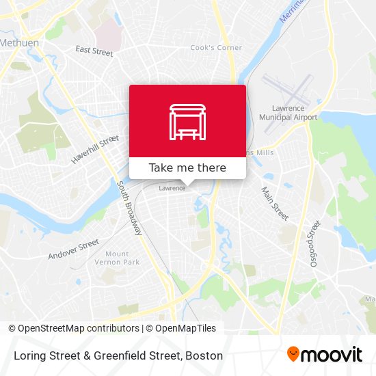 Loring Street & Greenfield Street map