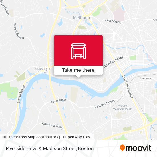 Riverside Drive & Madison Street map