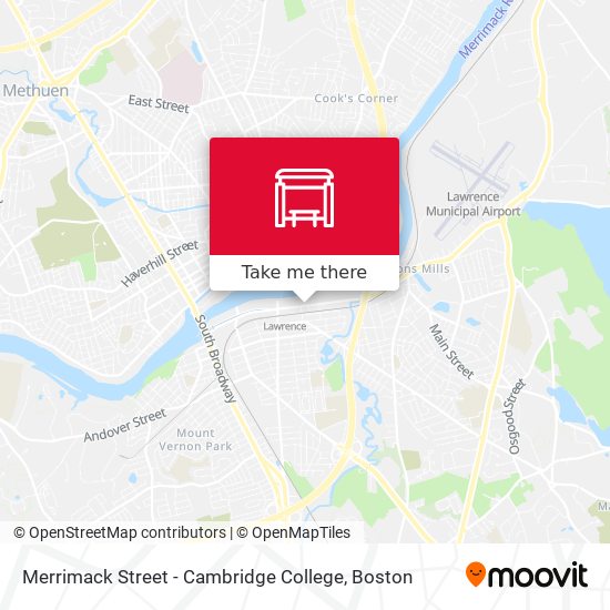 Merrimack Street - Cambridge College map