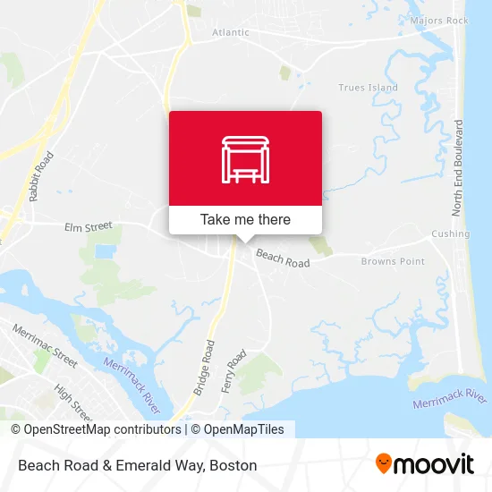 Beach Road & Emerald Way map